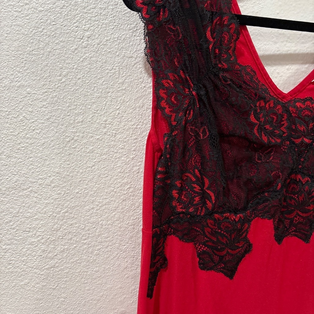 Soma intimate lace, black with red sleepwear women's size medium - Picture 3 of 6